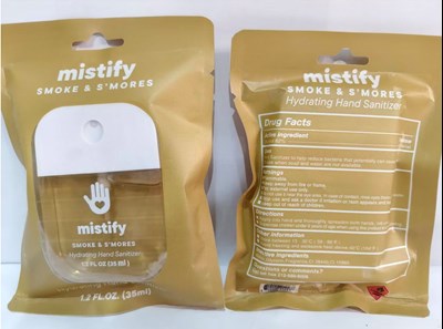 Label (Mistify  Smores Hand Sanitize Compressed)